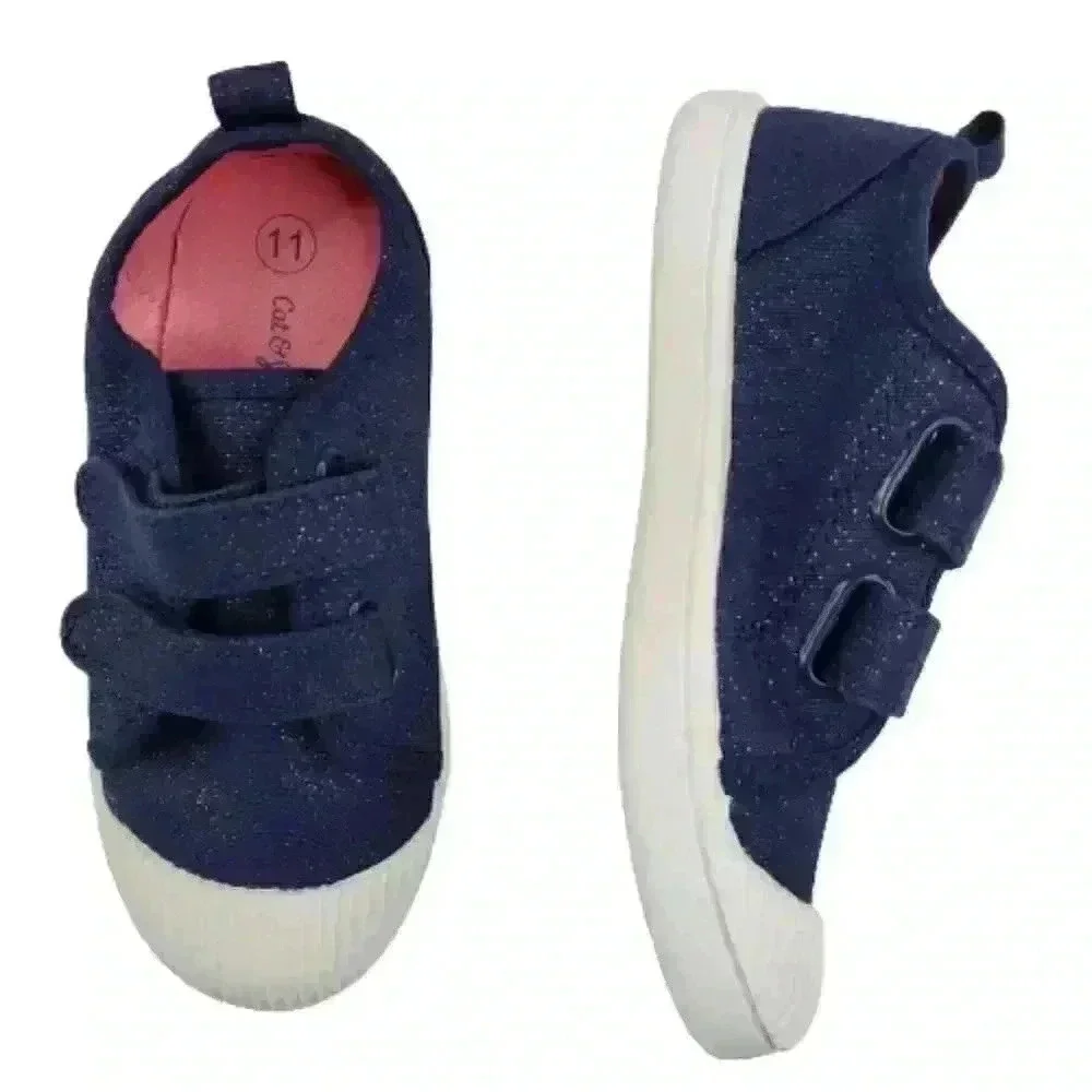 Cat & Jack Blue/White Toddler Girls Sneakers Sz 11